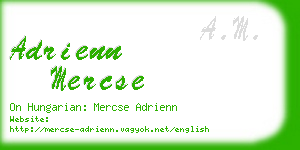 adrienn mercse business card